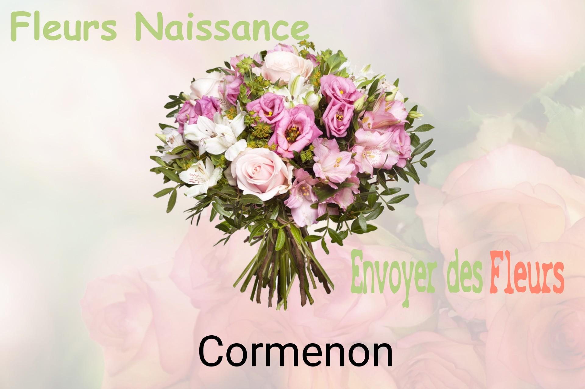 Bouquet de fleurs de naissance livré à Cormenon